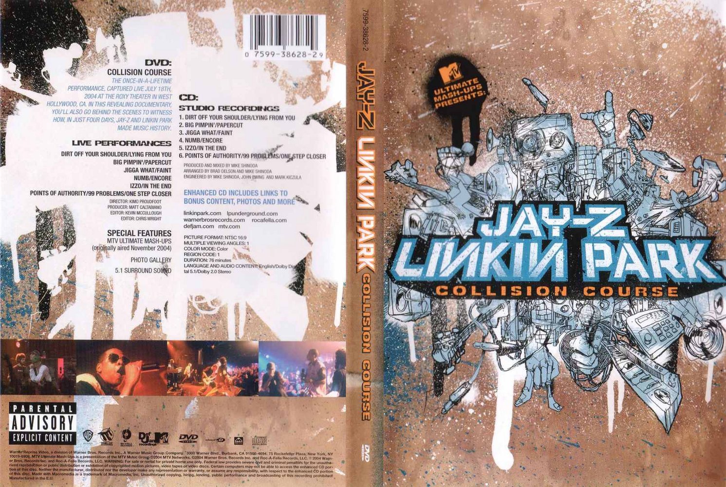Capas Shows Internacional: Jay Z Linkin Park Collision Course Capas Shows Internacional: Jay Z Linkin Park Collision Course